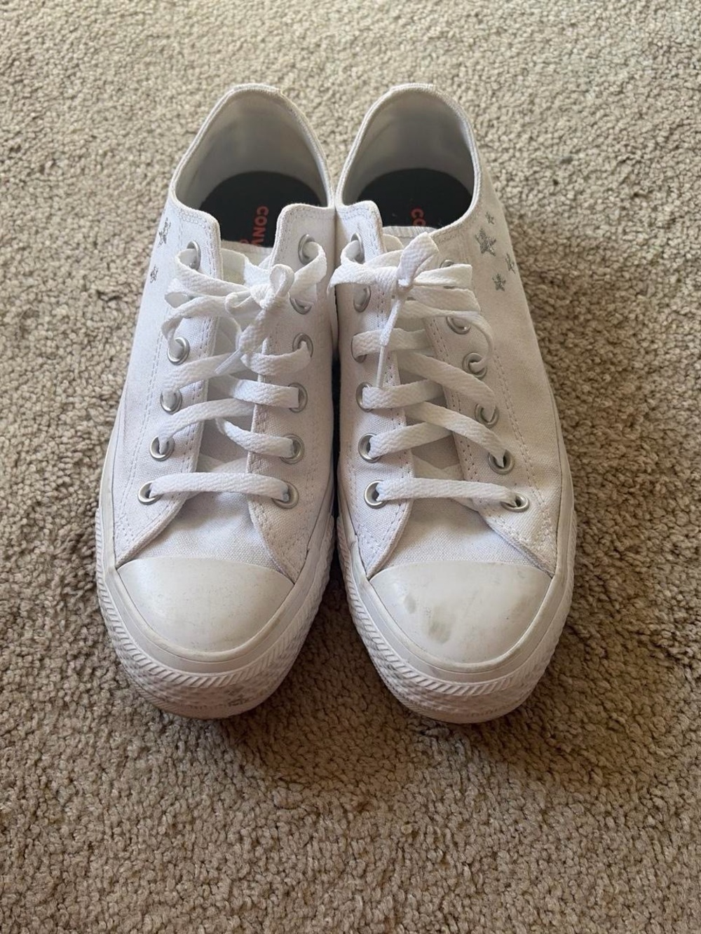 White Converse Low-Top Sneakers